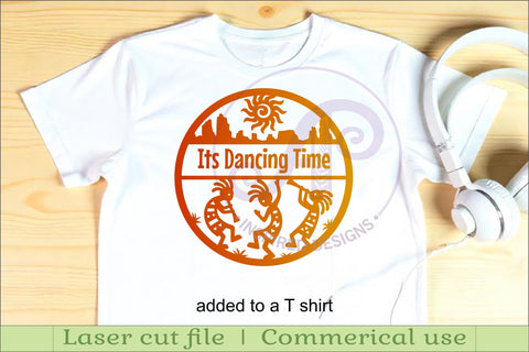 Kokopelli themed name sign svg laser SVG APInspireddesigns 