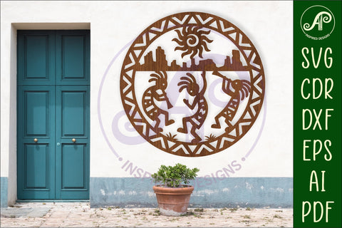 Kokopelli wall art sign, SVG file SVG APInspireddesigns 