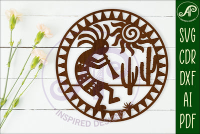 Kokopelli wall art sign, SVG file SVG APInspireddesigns 