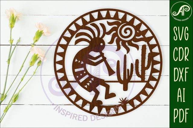 Kokopelli wall art sign, SVG file SVG APInspireddesigns 