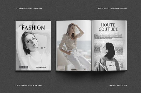 Koma Minimalist Sans Serif Font Heinzel Studio 