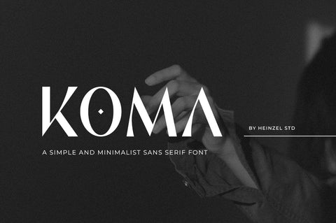 Koma Minimalist Sans Serif Font Heinzel Studio 