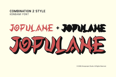 Konbami Font ahweproject 