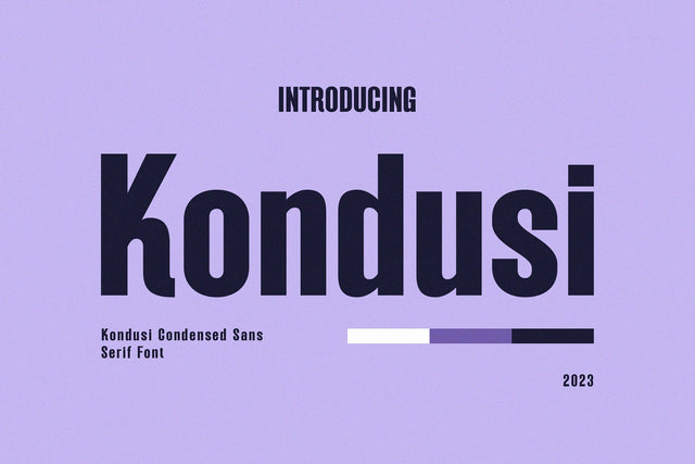 Kondusi - Modern Sans Serif Font studioalmeera 