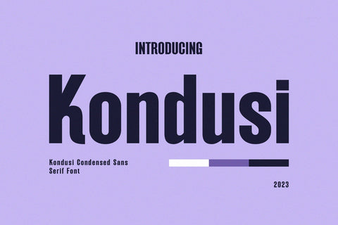 Kondusi - Modern Sans Serif Font studioalmeera 