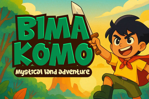 Kong Bold | Playful Bold Display Font Font Mozzatype 