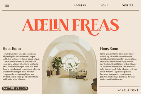 Korela Serif Font gatype 