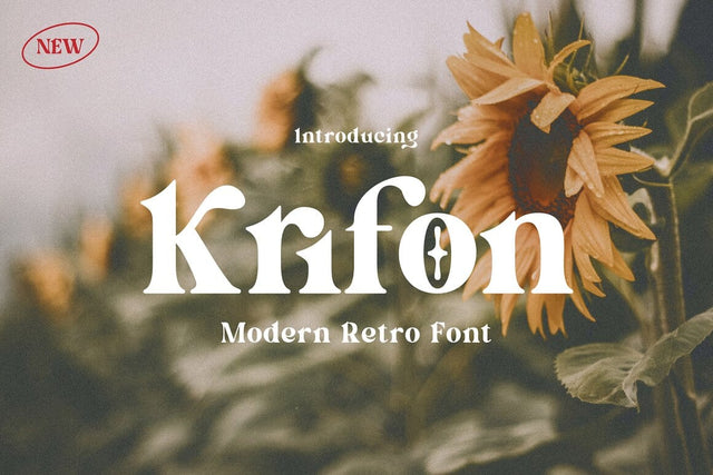 Krifon Font Typeface Font Fadeline Std. 