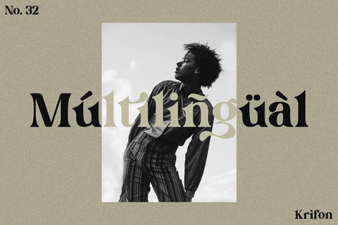 Krifon Font Typeface Font Fadeline Std. 