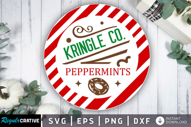Kringle co peppermints SVG Design SVG Regulrcrative 