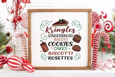 Kringles gingerbread bakery cookies cakes biscotti rosettes SVG Angelina750 