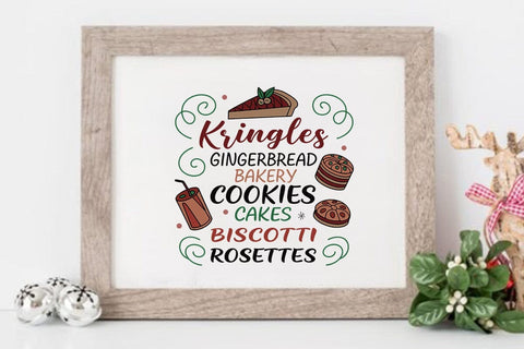 Kringles gingerbread bakery cookies cakes biscotti rosettes SVG Angelina750 