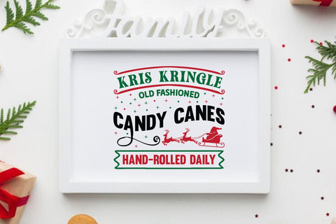 Kris kringle old fashioned candy canes hand rolled daily SVG Angelina750 