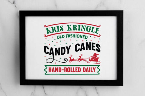 Kris kringle old fashioned candy canes hand rolled daily SVG Angelina750 