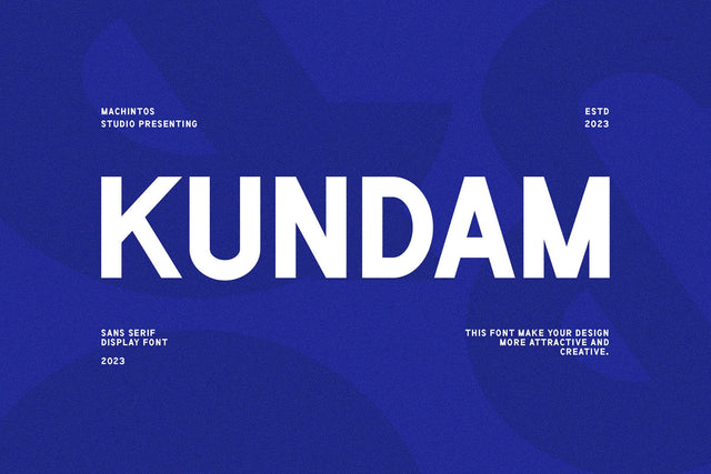 Kundam - Modern Sans Serif Font studioalmeera 