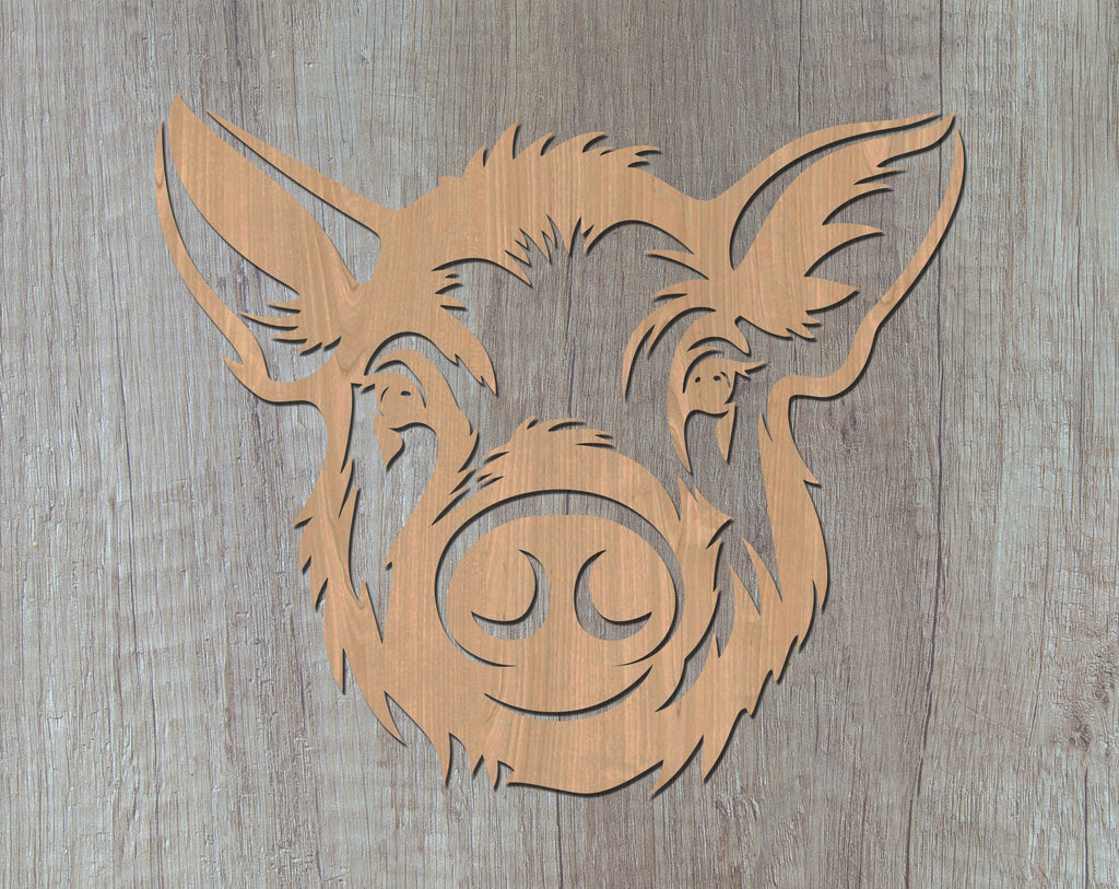 Kune Kune Pig Laser SVG Cut File, Kune Kune Pig Glowforge File, Kune ...