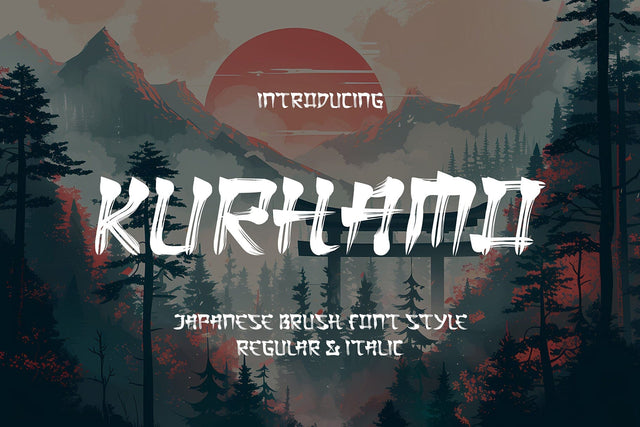 Kurhamo - Japanese Brush Font Font Mozzatype 