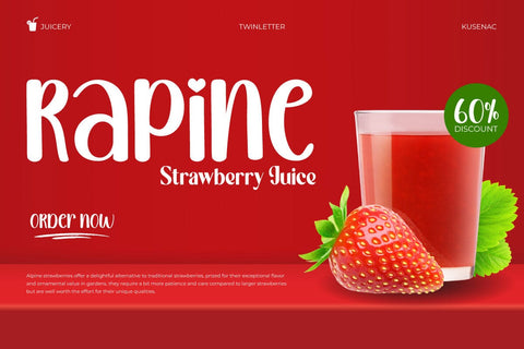 Kusenac - Handwritten Display Font Font twinletter 