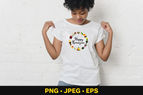 Kwanzaa round sign sublimation. African American Christmas Sublimation LaBelezoka 