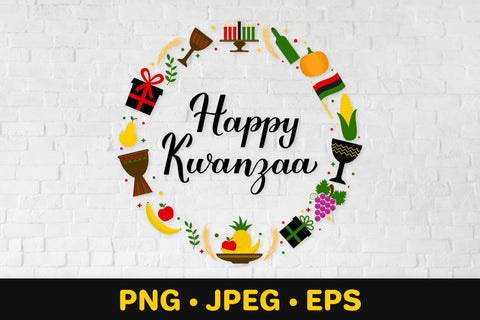 Kwanzaa round sign sublimation. African American Christmas Sublimation LaBelezoka 