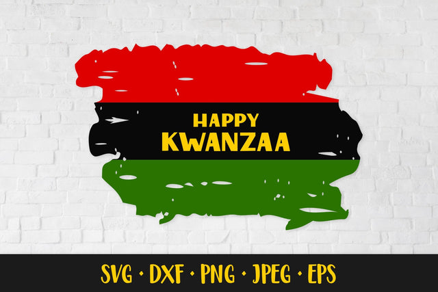 Kwanzaa SVG. Distressed Kwanzaa flag. Shirt design SVG LaBelezoka 