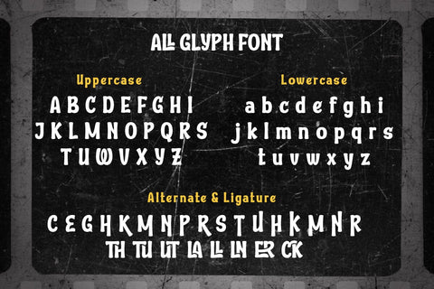 Kwuter - Film Display Font Font twinletter 