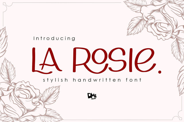 La Rosie Font Dm Letter Studio 
