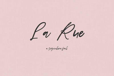 La Rue Script Font Beck McCormick 