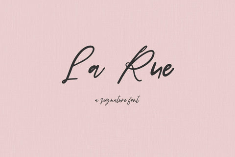 La Rue Script Font Beck McCormick 