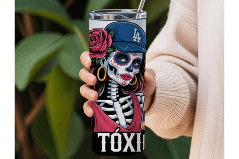La Toxica Dodgers Tumbler Wrap Sublimation DesignSVG 