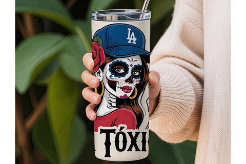 La Toxica Dodgers Tumbler Wrap Sublimation DesignSVG 