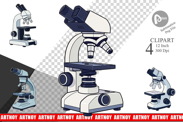 Lab Microscope Clipart Sublimation artnoy 