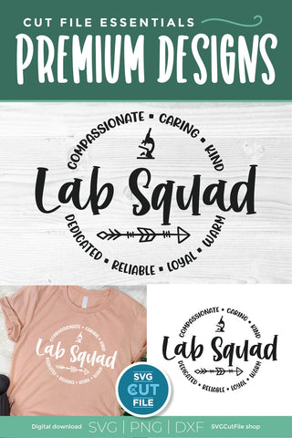 Lab Squad svg for Cricut and Silhouette cutting machines SVG SVG Cut File 