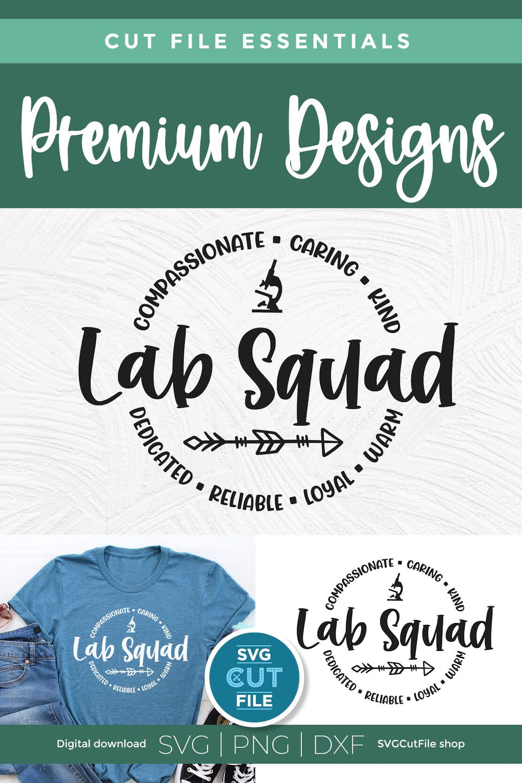 Lab Squad svg for Cricut and Silhouette cutting machines - So Fontsy