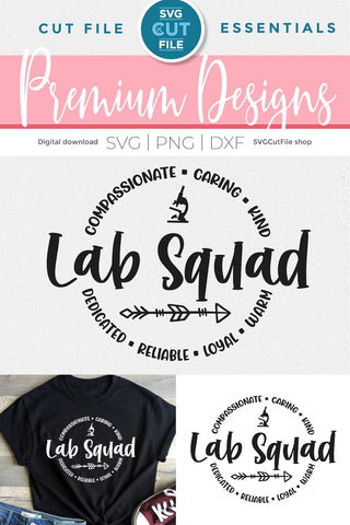 Lab Squad svg for Cricut and Silhouette cutting machines SVG SVG Cut File 