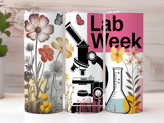 Lab Week Appreciation Tumbler Wrap, Medical Lab Week Gift, 20Oz Sublimation PNG, Funny Lab Tech Design, Lab Appreciation Week, Science Tumbler Wrap, Laboratory Week Tumbler Sublimation Lara' s Designs 