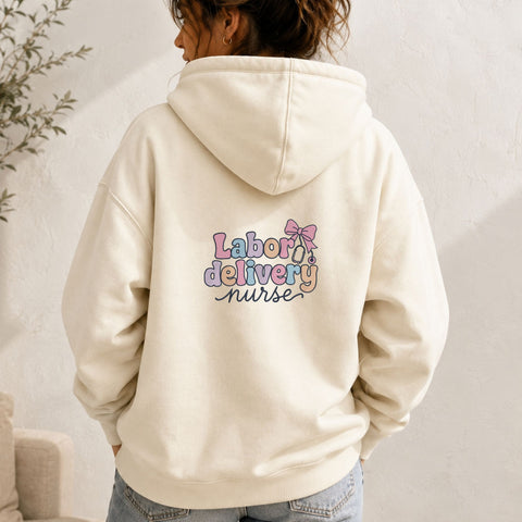 Labor and Delivery Nurse Machine Embroidery Design – Cute L&D Nurse Stethoscope Bow Design Embroidery/Applique DESIGNS PatternFeed8 