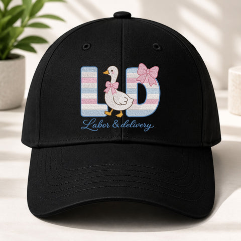 Labor and Delivery Nurse Machine Embroidery Design – L&D Goose Bow Maternity Nurse Design Embroidery/Applique DESIGNS PatternFeed8 
