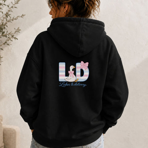 Labor and Delivery Nurse Machine Embroidery Design – L&D Goose Bow Nursing Design Embroidery/Applique DESIGNS PatternFeed8 