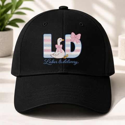 Labor and Delivery Nurse Machine Embroidery Design – L&D Goose Bow Nursing Design Embroidery/Applique DESIGNS PatternFeed8 