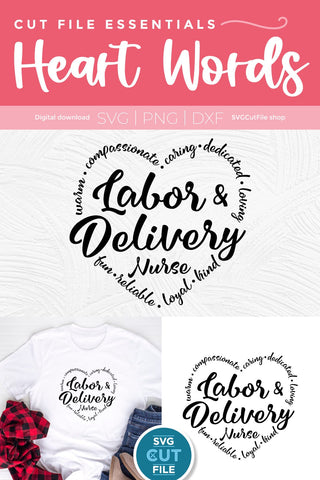 Labor and Delivery Nurse svg SVG SVG Cut File 