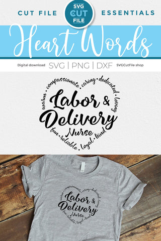 Labor and Delivery Nurse svg SVG SVG Cut File 