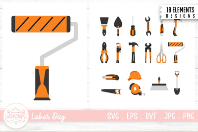 Labor Day Elements Illustration Bundle SVG dapiyupi store 