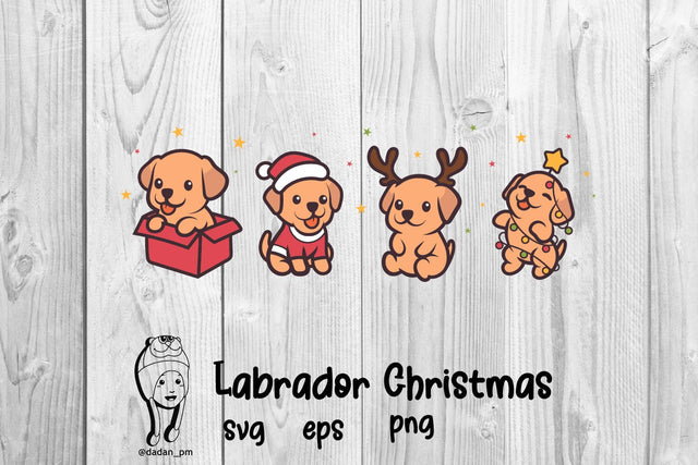 Labrador dog christmas SVG dadan_pm 