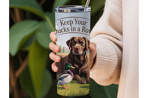 Labrador Duck Hunting 20oz Tumbler Sublimation DesignSVG 