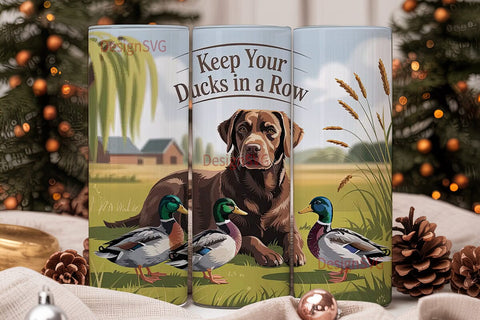 Labrador Duck Hunting 20oz Tumbler Sublimation DesignSVG 