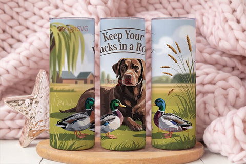 Labrador Duck Hunting 20oz Tumbler Sublimation DesignSVG 