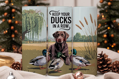 Labrador Duck Hunting 20oz Tumbler Sublimation DesignSVG 