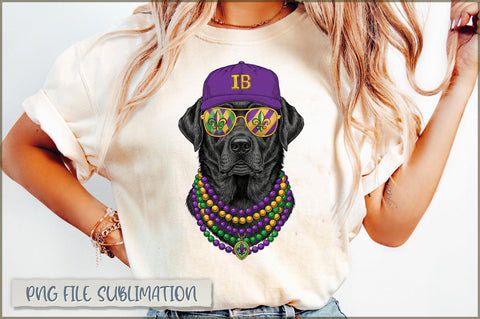 Labrador Mardi Gras Dog Hunting PNG Sublimation Shetara Begum 