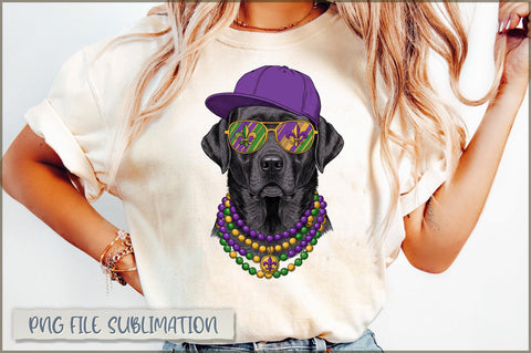 Labrador Mardi Gras Dog Hunting PNG Sublimation Shetara Begum 
